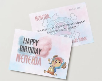 o.p Chopper Birthday Card