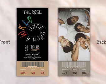 The Rose "Once Upon A WRLD" World Tour Ticket Momentos | Souvenir | Keepsake