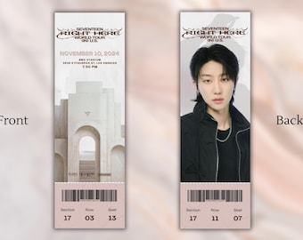 Seventeen Right Here Tour Ticket Momentos | Souvenir | Keepsake