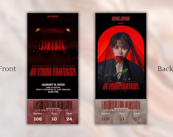 Ateez "In Your Fantasy" World Tour Ticket Momentos | Souvenir | Keepsake