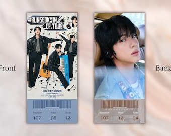 Run SeokJin Ep. Tour Ticket Momentos | Souvenir | Keepsake