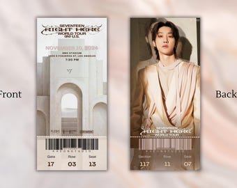 Seventeen Right Here Tour Tickets v2 Momentos | Souvenir | Keepsake