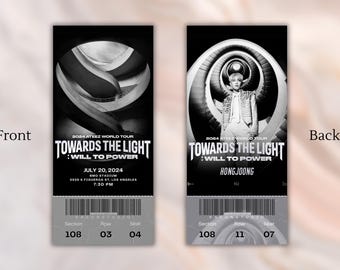 Ateez: "Toward the Light" World Tour Ticket Momentos | Souvenir | Keepsake