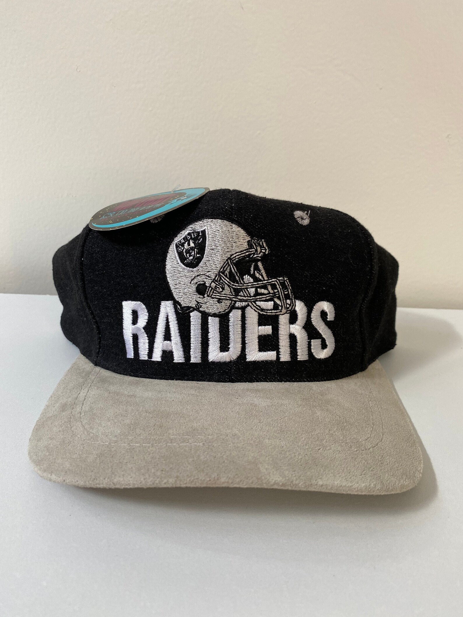 Vintage Oakland Raiders Suede Snapback Hat 90s Universal | Etsy