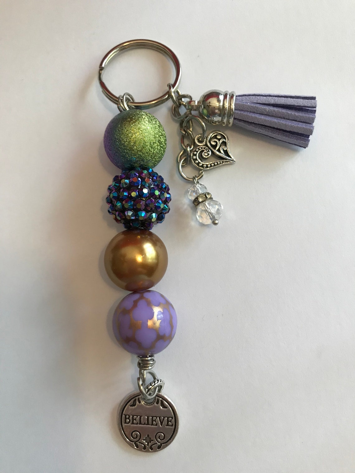 Bubblegum Bead Keychains bubblegum bead purse charms Etsy