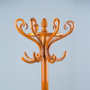 Antique Thonet coat rack/ bentwood wall hooks/ vintage bent wood coat rack/ standing coat rack wooden tree coat/standing coat rack vintage
