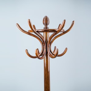 Thonet coat rack/ Standing coat rack vintage/ Antique Thonet coat rack/ bentwood wall hooks/ heavy duty coat rack