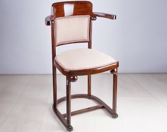 JJ Kohn/ Josef hoffmann chair/ bentwood chair black/ Thonet chair/ fledermaus chair/ art nouveau furniture/ restored chair