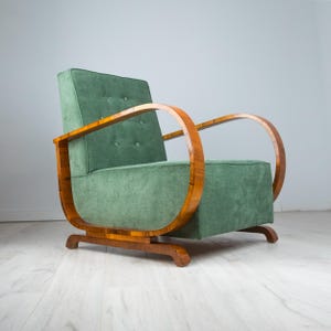 Art deco armchair/ Mid century armchair/ halabala lounge chair/ retro chair/ accent armchair/ retro lounge chair