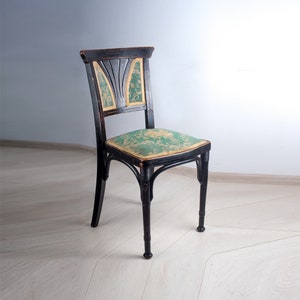 Thonet bentwood chair/ JJ Kohn chair/ bentwood chair black/ bentwood lounge chair/ fledermaus chair/ art nouveau furniture