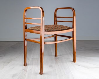 thonet stool/ Thonet bentwood chair/ Josef hoffmann chair/ thonet chair black/ art nouveau furniture/ Vintage Bentwood Chairs