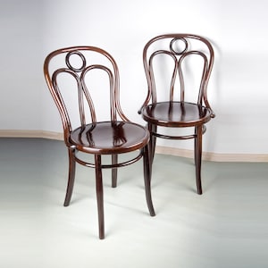 Krzesło Thonet gięte / krzesło Josef Hoffmann / krzesło gięte czarne / krzesło Thonet z podłokietnikami / krzesło Fledermaus / krzesło odrestaurowane