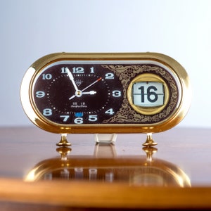 FUNCTIONAL/ working alarm clock/ mechanical alarm clock/ vintage alarm clock working/ mechanical desktop clock