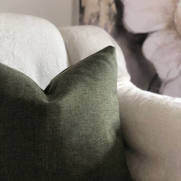 Olive Green Pillow Etsy