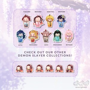 Demon Fire Breathing Anime Boba Drink Sticker | Thick Weatherproof Waterproof Matte Sticker image 8