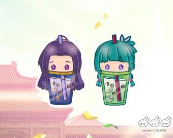 Apothecary Boba Anime Sticker: Waterproof Chibi Decal