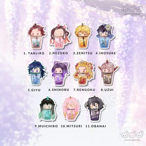 Demon Fire Breathing Anime Boba Drink Sticker | Thick Weatherproof Waterproof Matte Sticker image 4