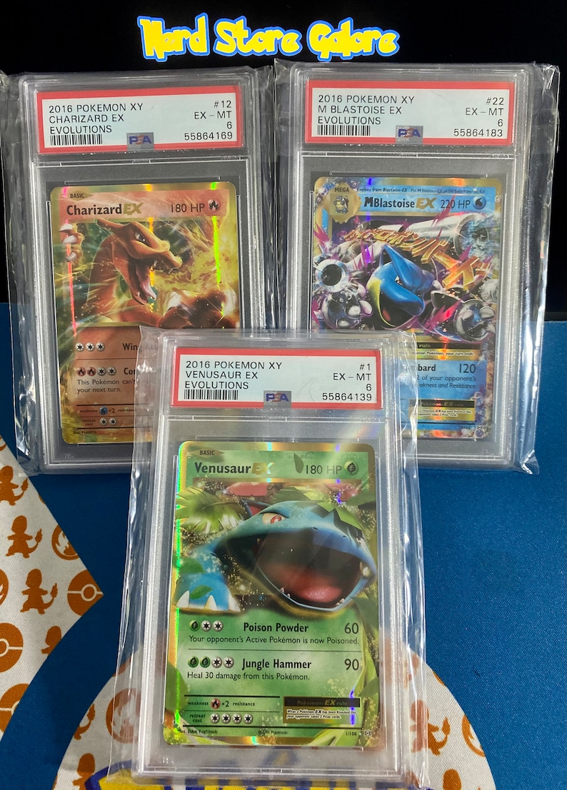 Carte Pokémon classée PSA 5 cartes Holo Ultra Rares Etsy France