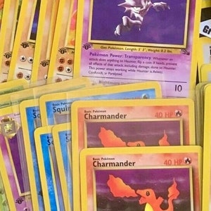 First Edition Pokémon Card - Authentic Real Original 151 Pokemon Cards 1st Generation Pokemoncards Pokemons Rare Base Set Jungle Charizard
