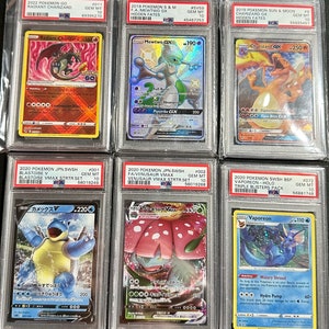PSA Graded Pokemon Card + 5 Ultra Rare Holos - Pokémon