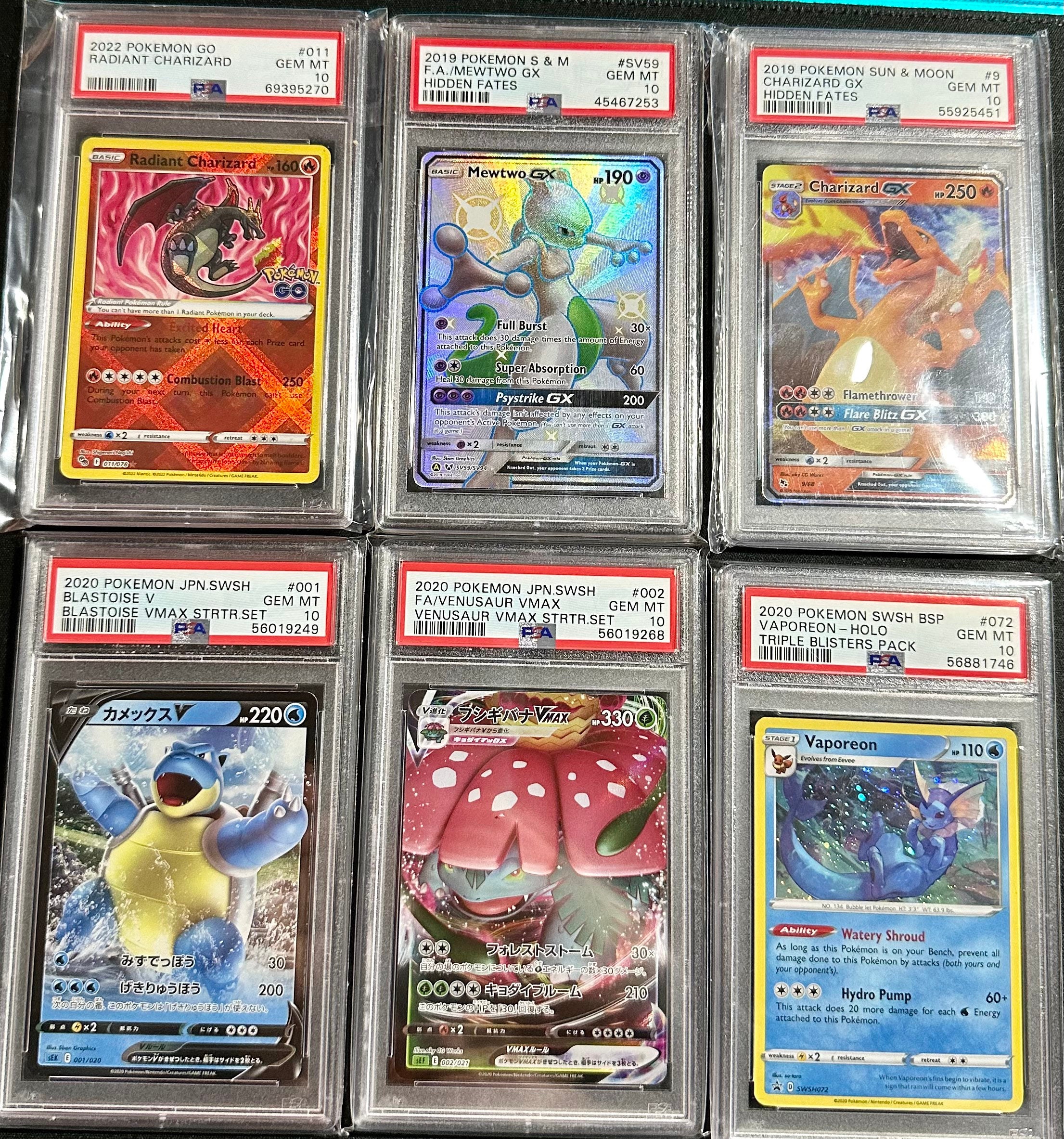 PSA 10 + Ultra Rare + Holo - Graded Pokémon Card Mystery Box PSA 10 + Ultra Rare + Holo - Graded Pokémon Card Mystery Box