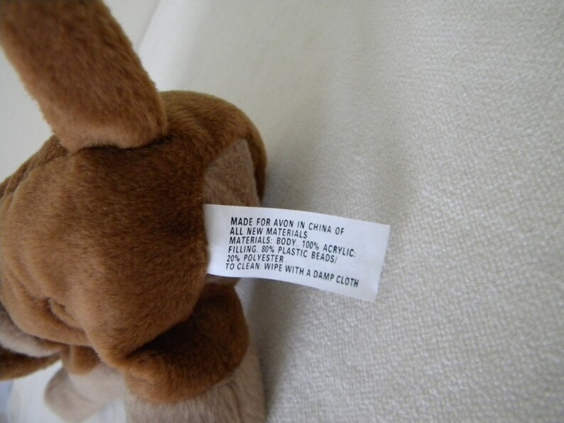 Vintage Avon Full O Beans Rumply the Sharpei Plush Brown Dog Etsy