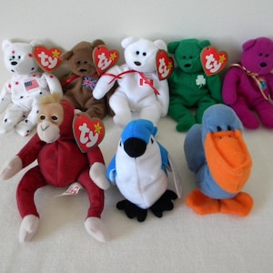 Vintage TY Teenie Beanie Babies McDonalds Happy Meal Plush Toys You Choose