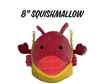 Squishmallow hammock, 8 inch squishmallow holder, squishmallow wall holder, stuffed animal wall holder