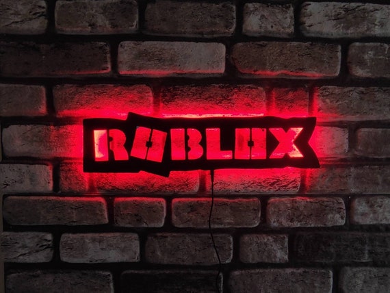 LED Lighted Roblox Inspired Wall Art Roblox Video Game Art - Etsy