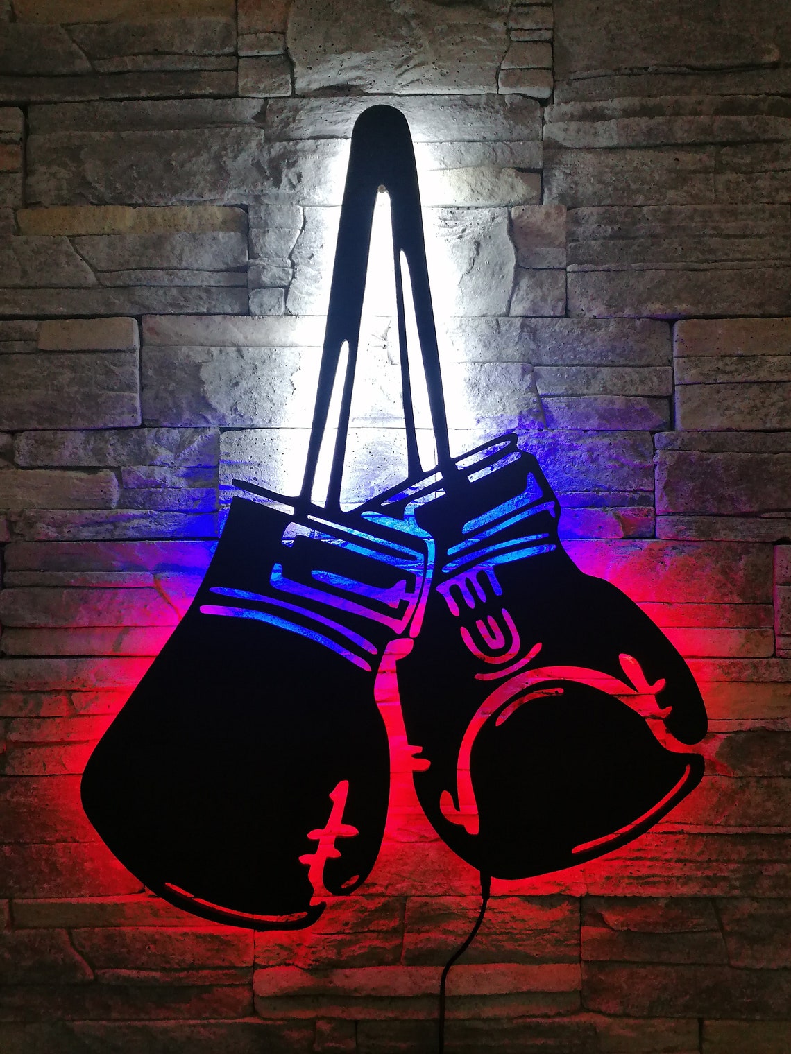 Boxing Glove Led Sign GYM Neon Sign Gym Wall Lighting Art Etsy