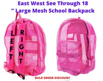 personalized mesh backpacks