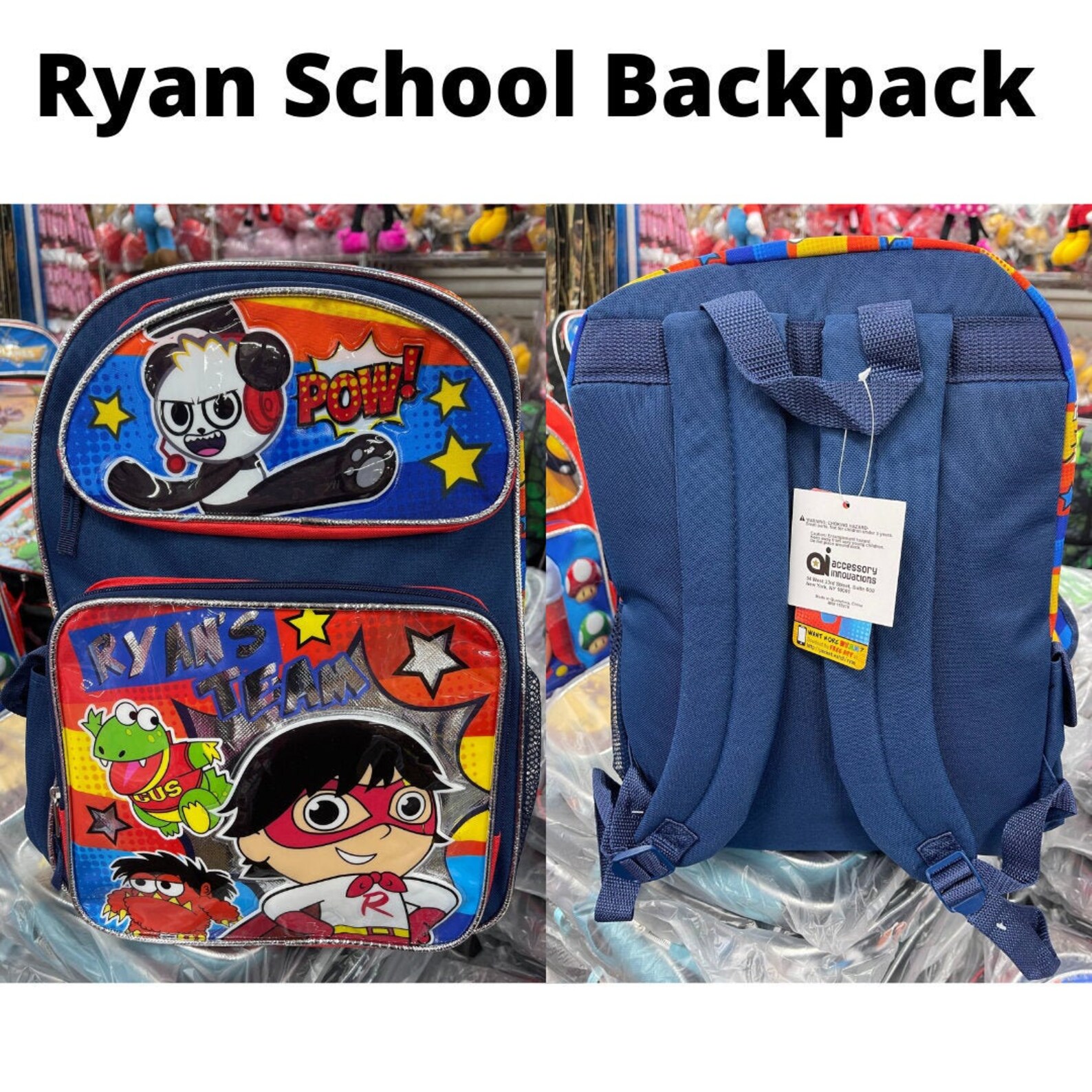 Personalized School Backpack Ryan School Backpack School Etsy