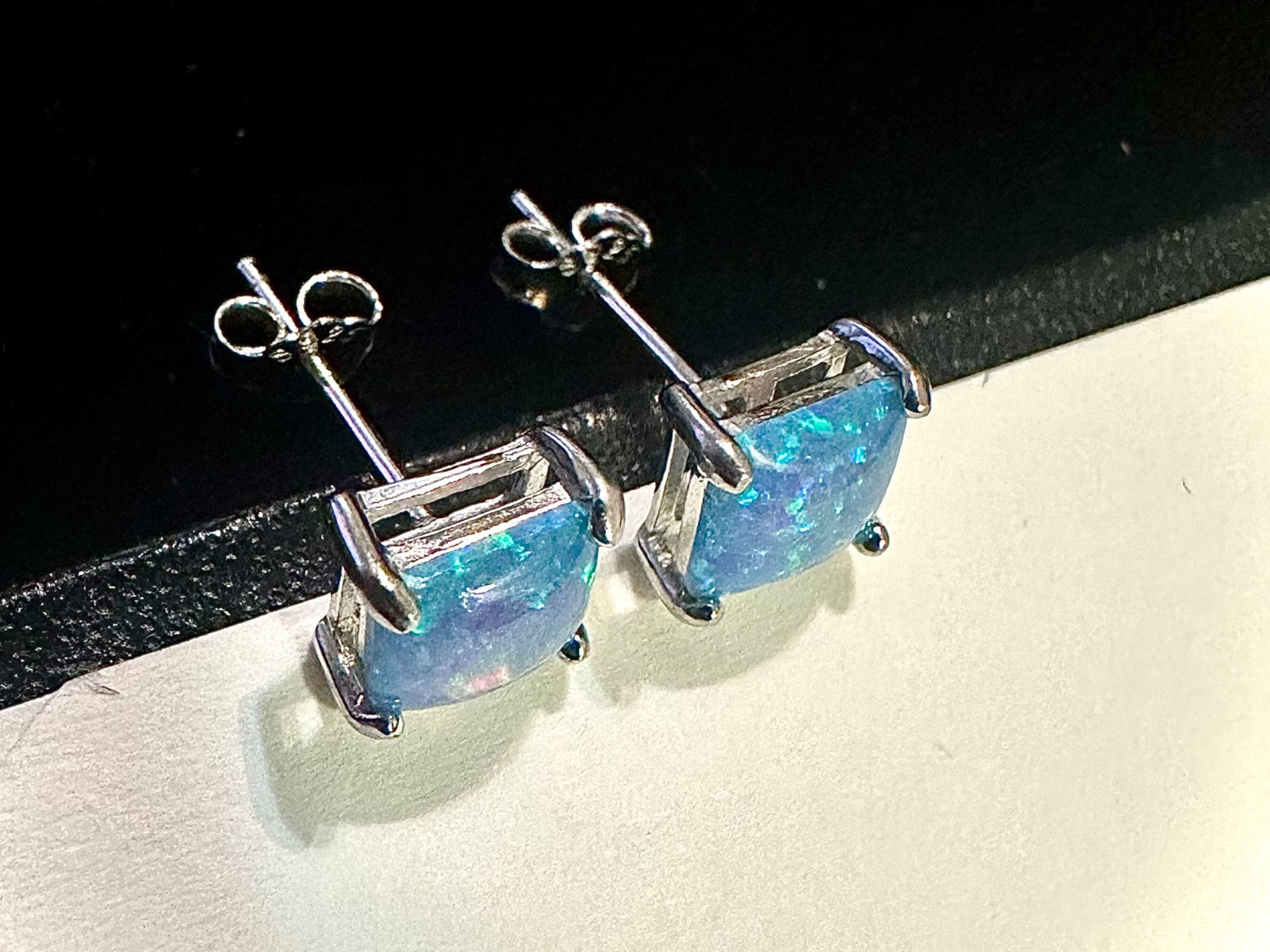 925 Silver Opal Earrings
