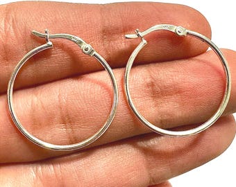 Small (1cm) Sterling Silver Hoop Earrings Hinged | Arran View-423327