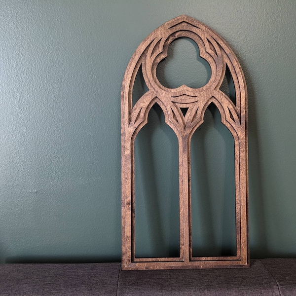 Wooden Gothic Cathedral Window Frame