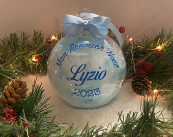 boule bébé personnalisée prénom mon premier noël