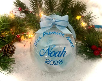 boule bébé personnalisée prénom mon premier noël