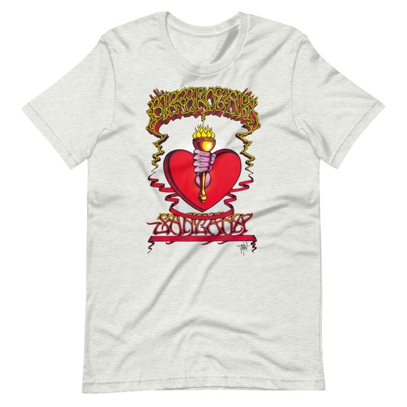 Rick Griffin Heart and Torch T Shirt - Etsy