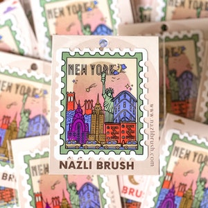 New York Sticker, New York City Sticker, New York skyline vinyl sticker,  New York Sticker | NYC Sticker