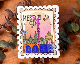 Mexico City Skyline Sticker, Waterproof Vinyl Decal