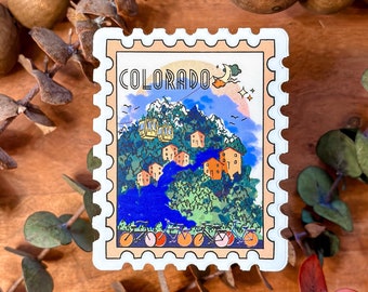 Colorado Illustration Sticker: Waterproof Vinyl Decal