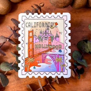 Sticker Californie, Sticker État de Californie, Sticker horizon de San Francisco, Las Vegas, Los Angeles, San Diego Californie Sticker