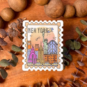 Pegatina de Nueva York, pegatina de la ciudad de Nueva York, pegatina de vinilo con el horizonte de Nueva York, pegatina de Nueva York / pegatina de NYC