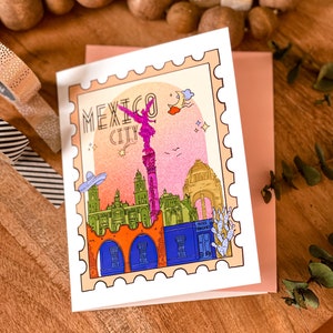 Biglietto d'auguri di Città del Messico, cartolina di Città del Messico, regalo di Città del Messico, biglietto di auguri per cartoline di viaggio, regalo di Città del Messico, messicano