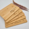 Frühstücksbrett personalisiert Brettchen personalisiert Geburtstagsgeschenk Hier krümelt Vesperbrett Brotzeitbrett Gravur Name