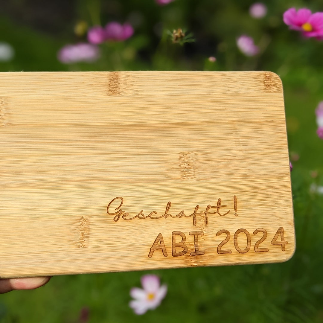 Graduation 2024 Breakfast Board, ABI 2024, Cutting Board Bamboo Wood