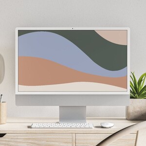 Aesthetic Boho Digital Wallpaper MacBook Desktop Laptop Minimalist