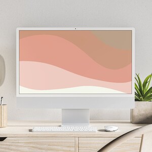 Boho Aesthetic Desktop Digital Wallpaper Macbook Desktop Laptop Minimalist Background Instant Download