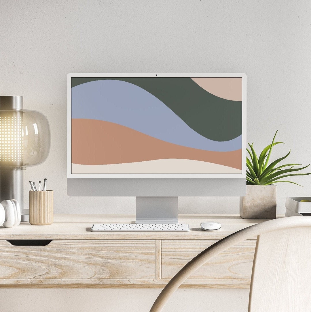 Aesthetic Boho Digital Wallpaper MacBook Desktop Laptop Minimalist