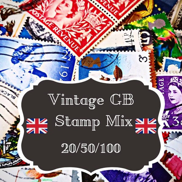 Großbritannien GB England UK Briefmarken sammeln, hauptsächlich verwendet, alles aus Papier